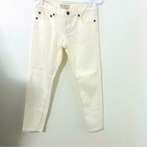 Free People Women’s Off White Jeans Size W27 Skinny/Straight Leg EUC